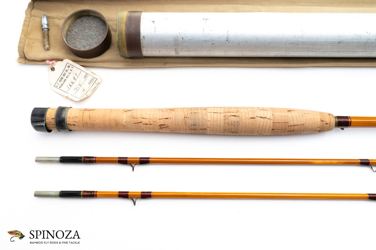 Payne Parabolic Bamboo Fly Rod 7'9" 2/2 #5 - handle grip and reel seat detail