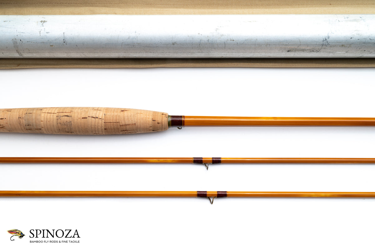 Payne Parabolic Bamboo Fly Rod 7'9" 2/2 #5 - maker signature and rod markings