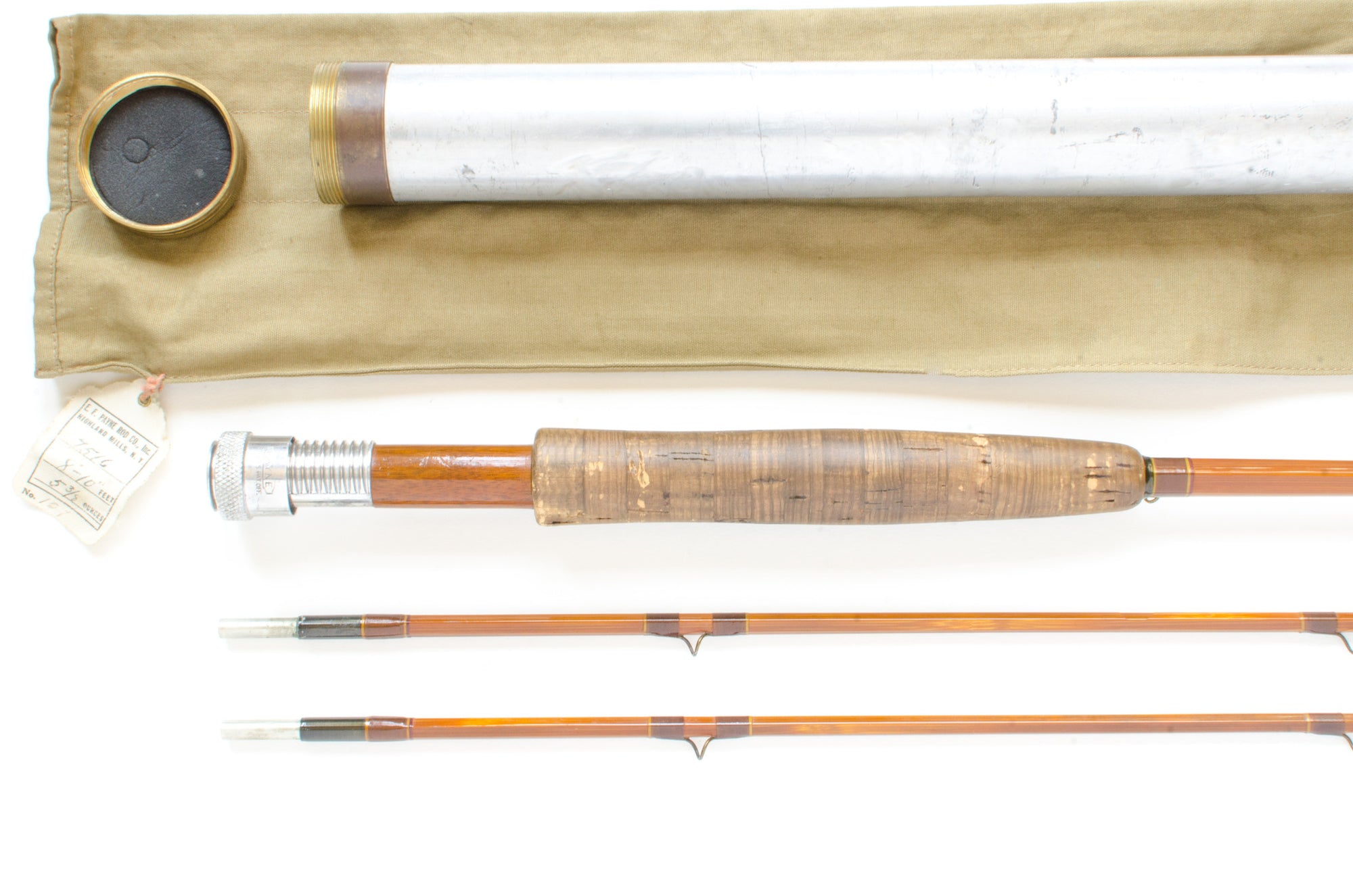 Payne 107 Fly Rod 8'10" 2/2 #6/7 - handle grip and reel seat detail