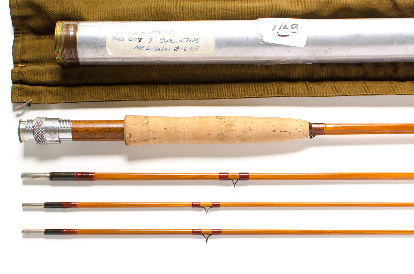 Payne 207 Fly Rod 9' 3/2 #5/6 - handle grip and reel seat detail