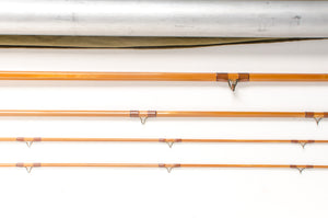 Payne 214 Fly Rod 9'6" 3/2 #6/7 - rod sections with guides and wraps