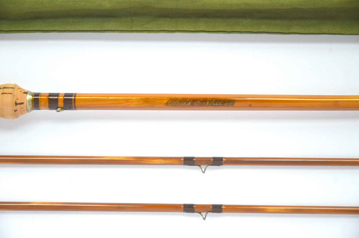 Payne Parabolic Fly Rod 7'10" 2/2 #4 - maker signature and rod markings