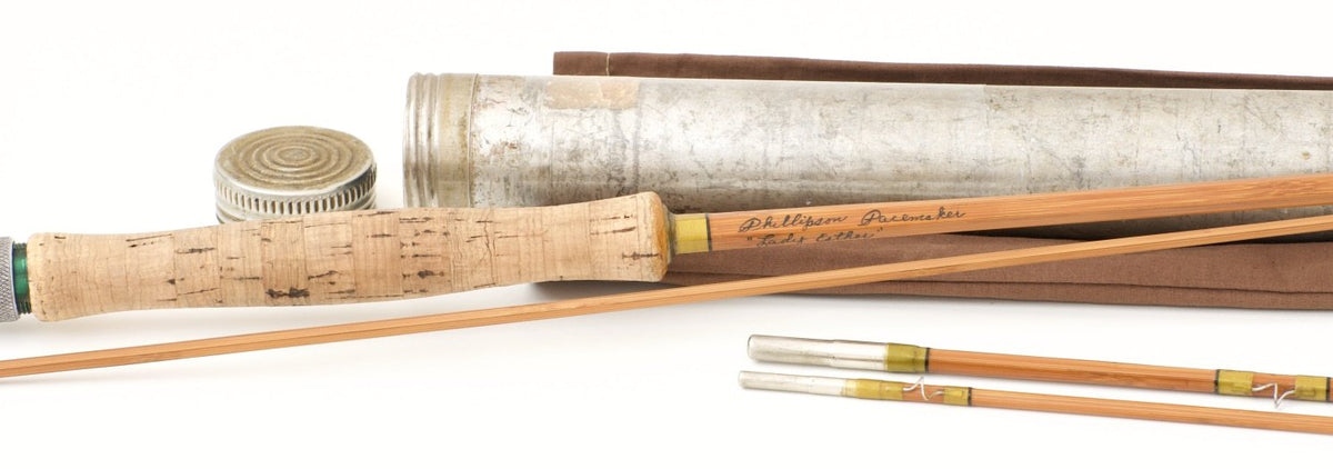 Phillipson - "Pacemaker" 8'6 3/1 5-6wt Bamboo Rod - handle grip and reel seat detail