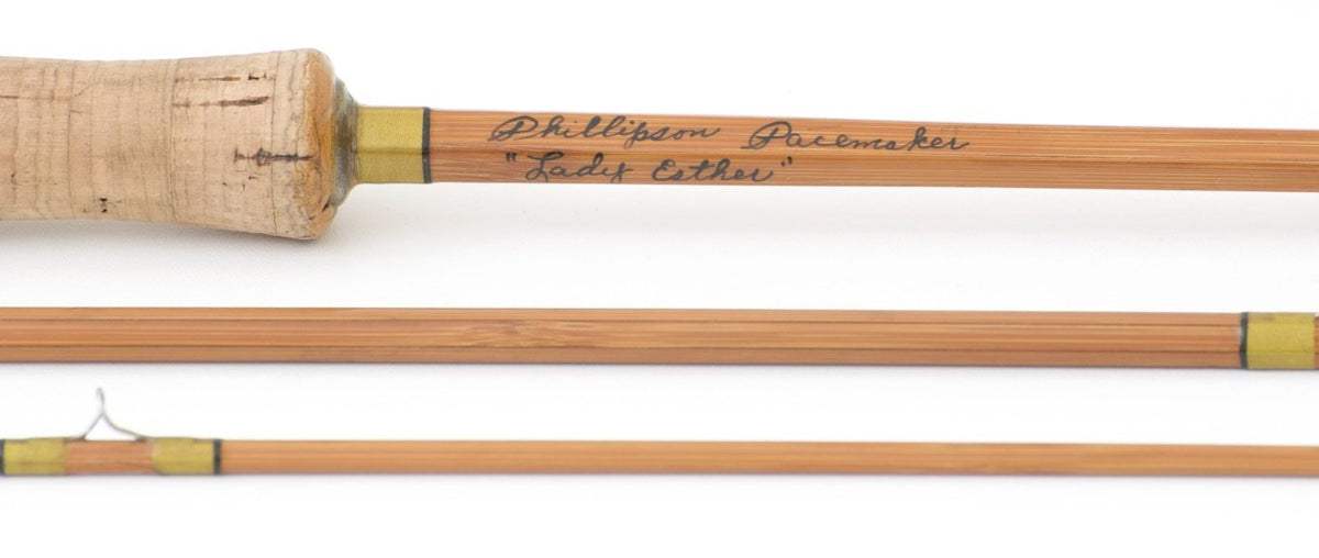 Phillipson - "Pacemaker" 8'6 3/1 5-6wt Bamboo Rod - handle grip and reel seat detail