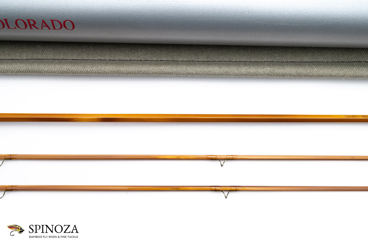 Scott / Bernard Ramanauskas Bamboo Fly Rod 7' 2/2 #4 - rod sections with guides and wraps