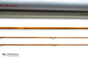 Scott / Bernard Ramanauskas Bamboo Fly Rod 7' 2/2 #4 - rod sections with guides and wraps
