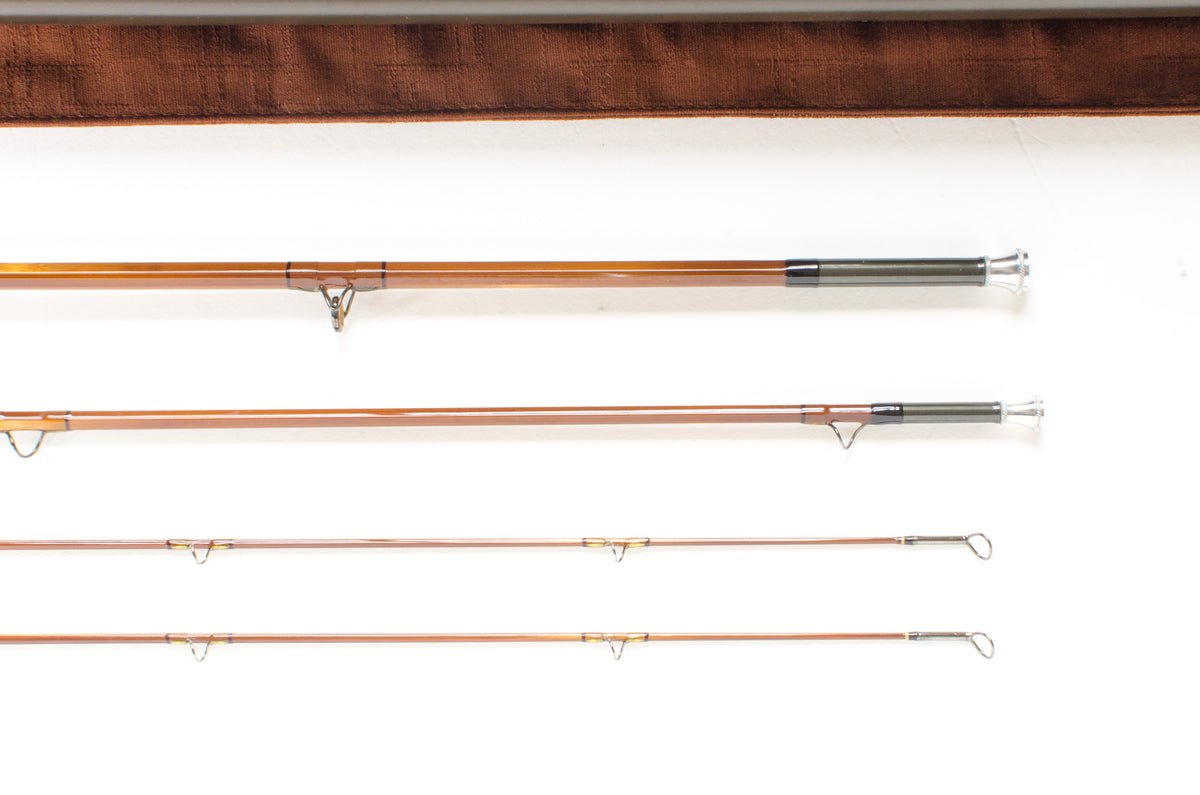 Scott Bamboo Fly Rod 7'2" 3/2 #3 - ferrules and tip tops detail