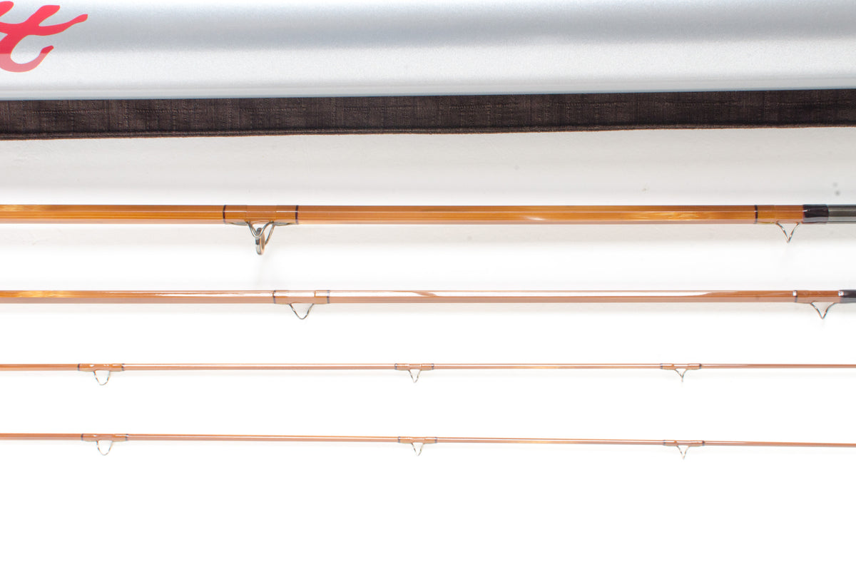 Scott SC 7743 Bamboo Fly Rod 7'7" 3/2 #4 - ferrules and tip tops detail