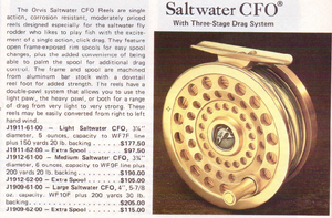 Orvis Saltwater CFO Fly Reel - Medium
