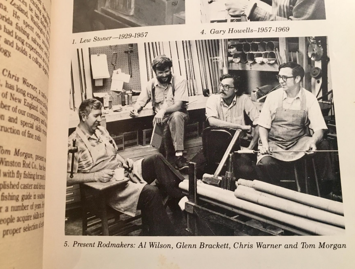 R.L. Winston Al Wilson's Bamboo Rod 8' 2/2 #5 - rod sections with guides and wraps