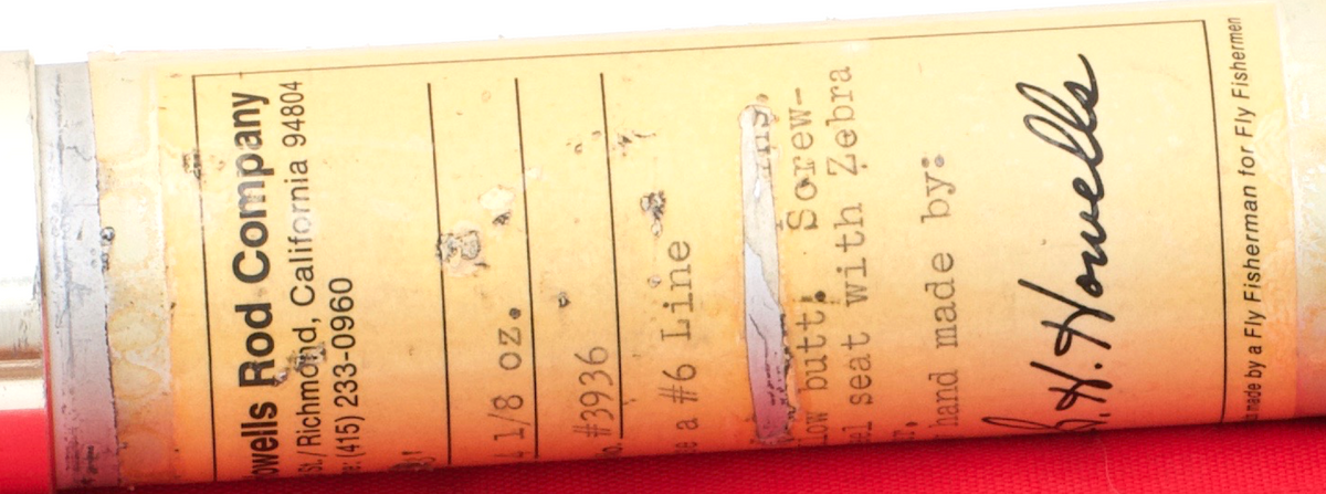 Howells, Gary -- 8' 6wt Bamboo Rod