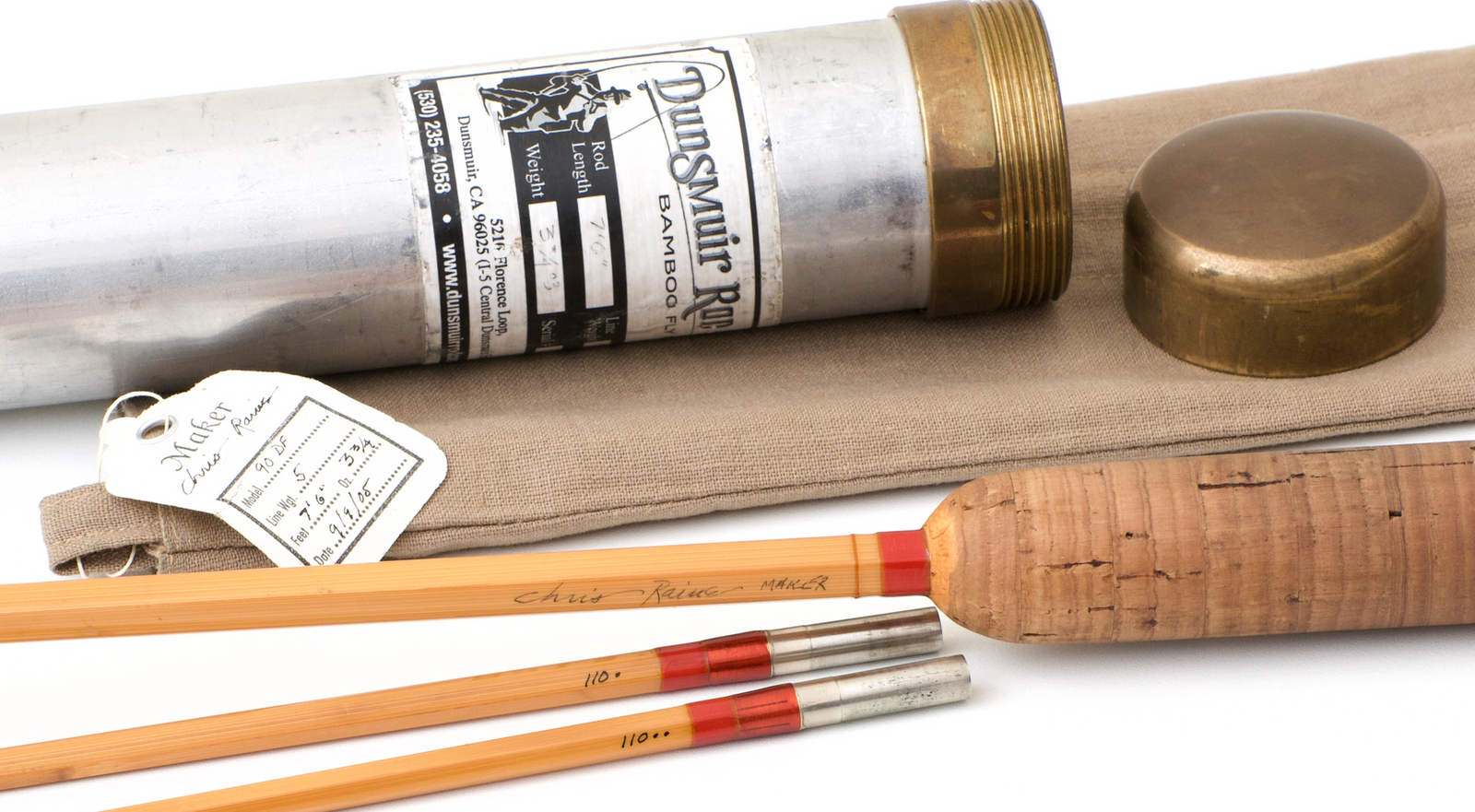 Raine, Chris / Dunsmuir Rod Co. -- HB 7 1/2' 5wt Bamboo Rod