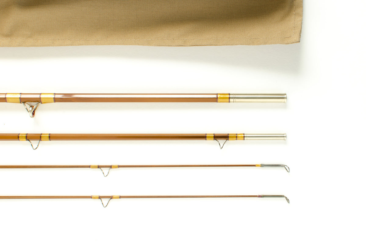 William Abrams Edwards Presentation Model Fly Rod 8' 3/2 #4 - rod sections with guides and wraps