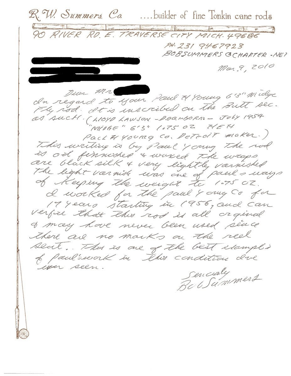 Young, Paul H. -- Midge Bamboo Rod 