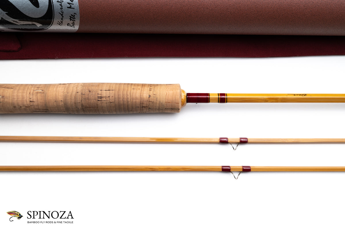 Sweetgrass Penta Bamboo Fly Rod 7'3" 2/2 #4 - rod sections with guides and wraps