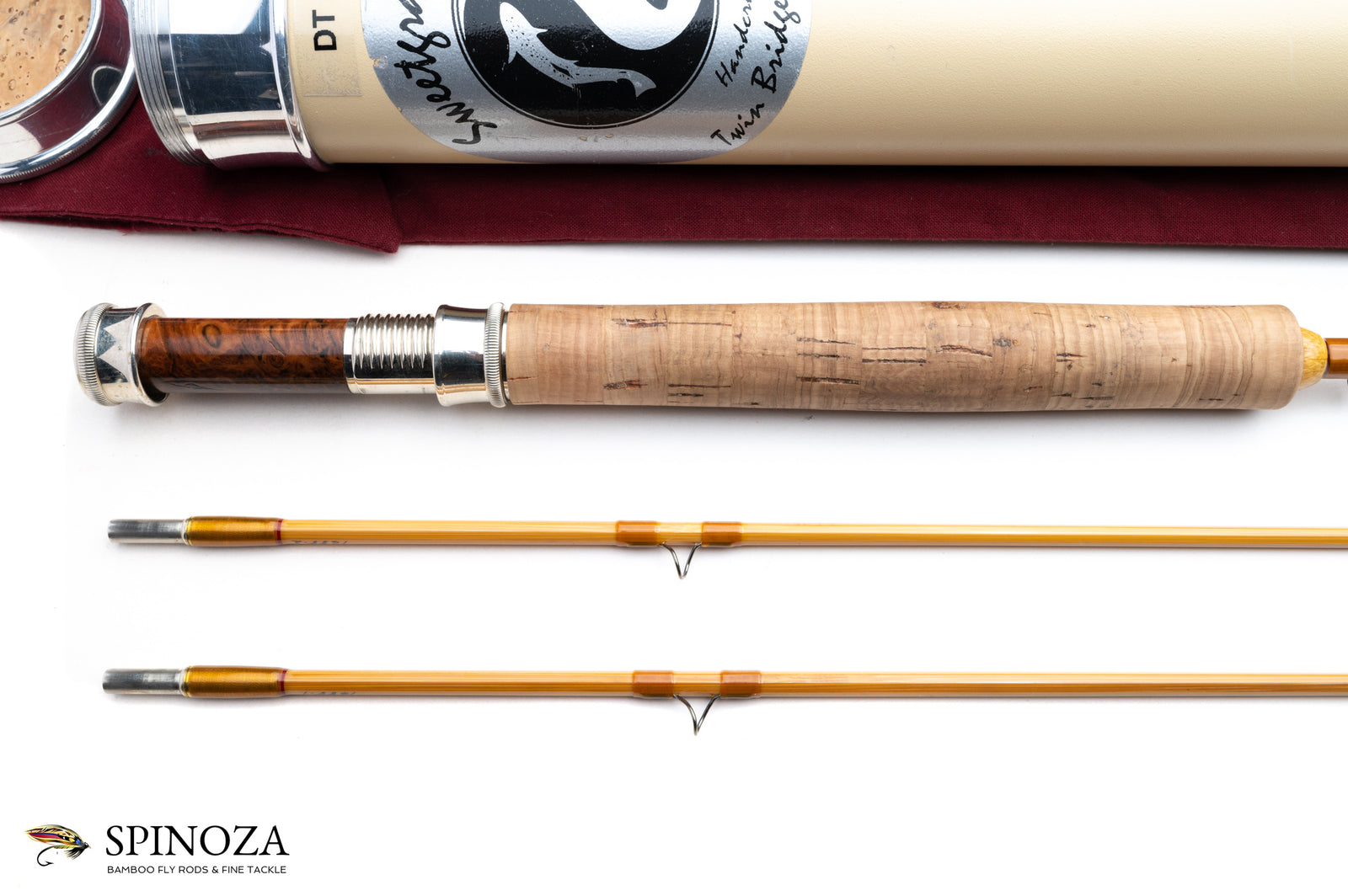 Sweetgrass Octo Bamboo Fly Rod 8' 2/2 #5 - handle grip and reel seat detail