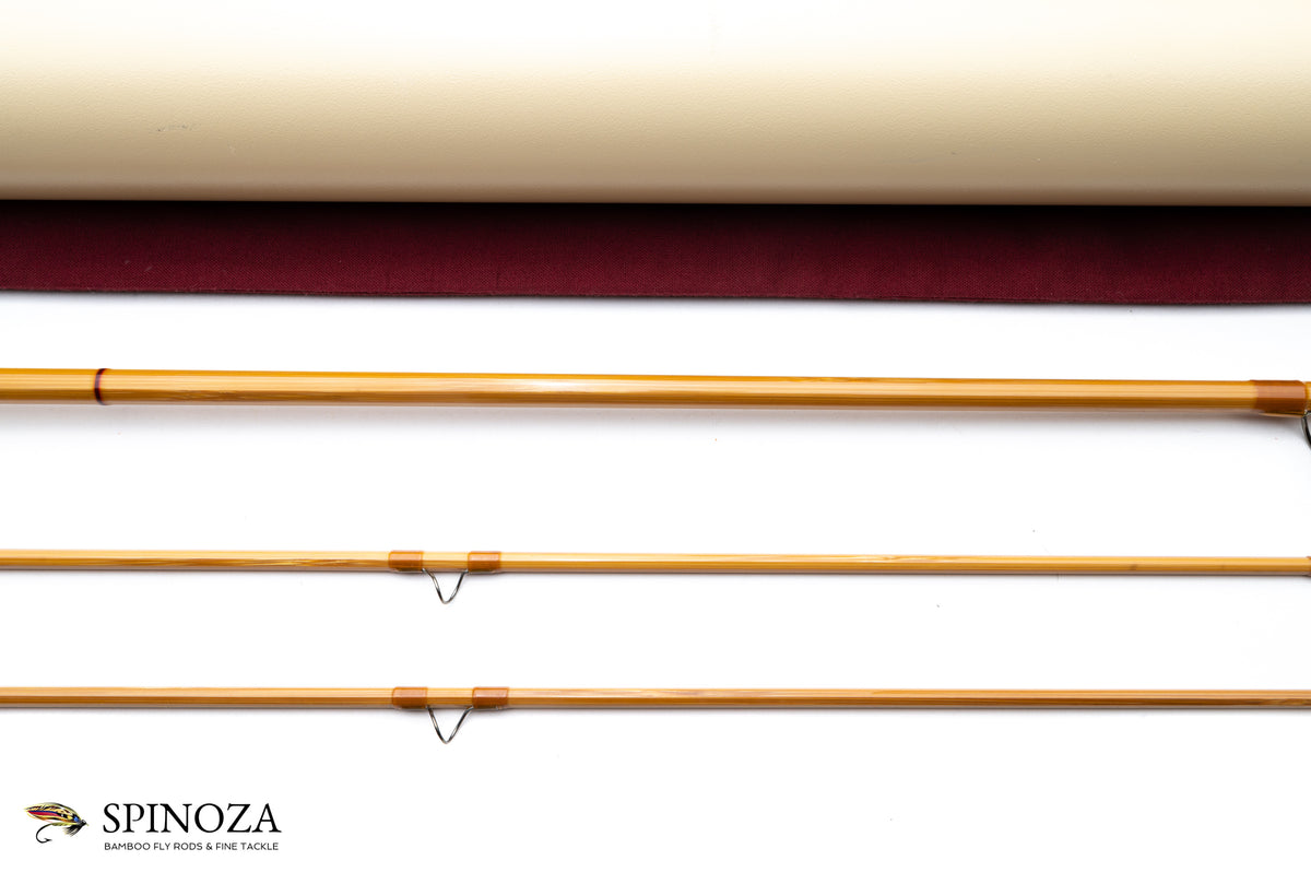 Sweetgrass Octo Bamboo Fly Rod 8' 2/2 #5 - rod sections with guides and wraps