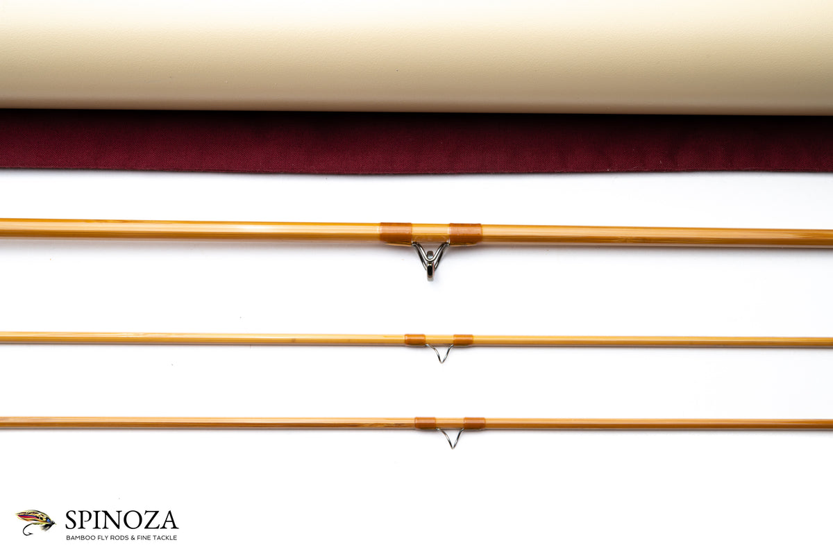 Sweetgrass Octo Bamboo Fly Rod 8' 2/2 #5 - rod sections with guides and wraps