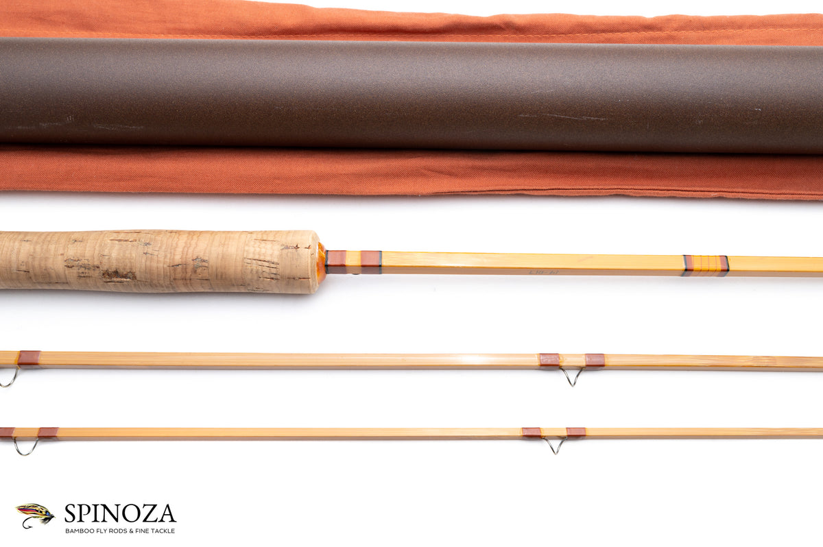 Sweetgrass Mantra Quad Bamboo Fly Rod 7’9” 3/1 #5 - maker signature and rod markings