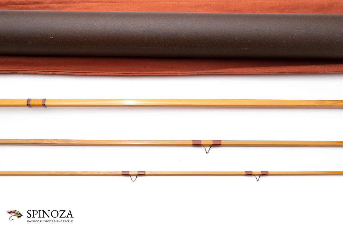 Sweetgrass Mantra Quad Bamboo Fly Rod 7’9” 3/1 #5 - rod sections with wraps and hardware