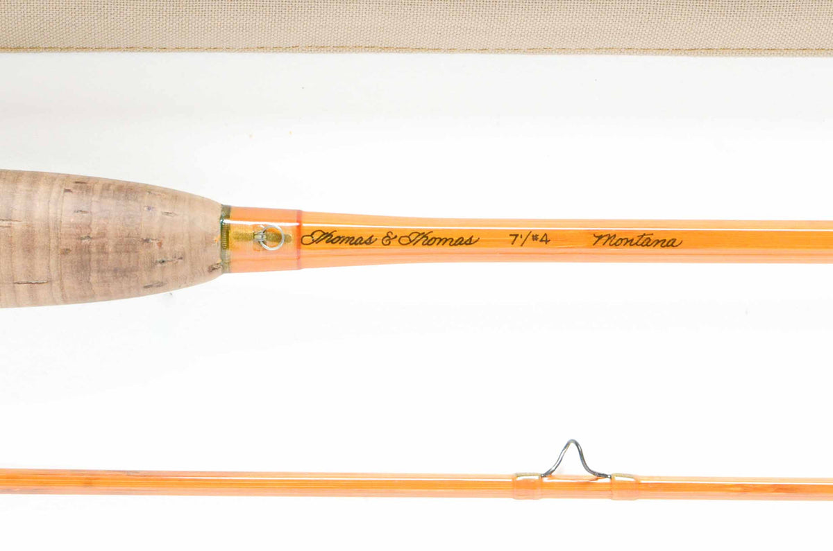 Thomas and Thomas Montana Fly Rod 7' 2/2 #4 - maker's marking and inscription