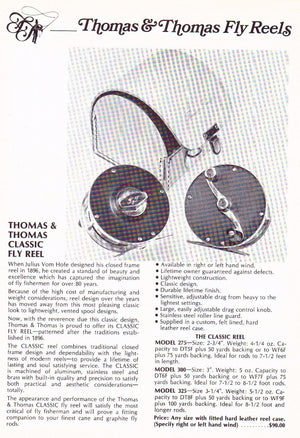 Thomas and Thomas "Classic" fly reel 