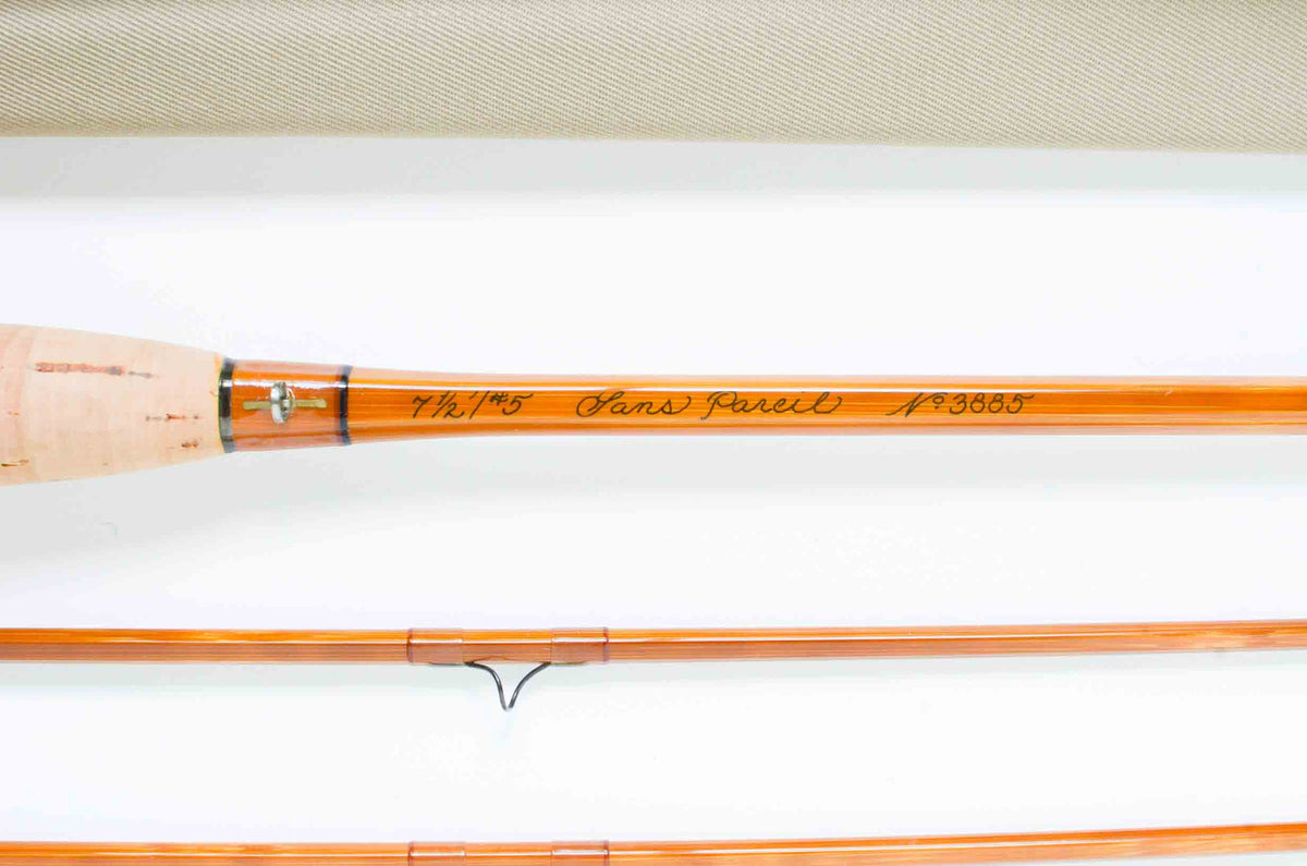 Thomas and Thomas Sans Pareil Fly Rod 7'6" 2/2 #5 - maker's marking and inscription