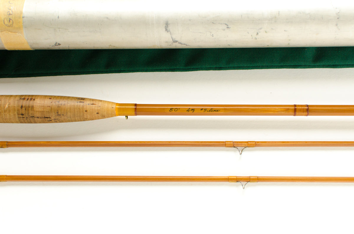 Thomas and Thomas Classic Bamboo Fly Rod 8' 2/2 #5 - maker's marking and inscription