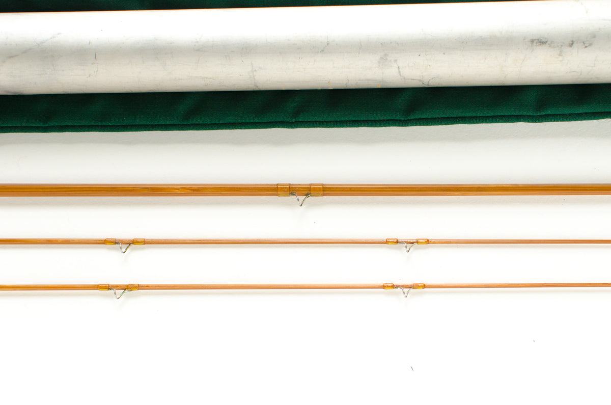 Thomas and Thomas Classic Bamboo Fly Rod 8' 2/2 #5 - rod sections with wrapping detail