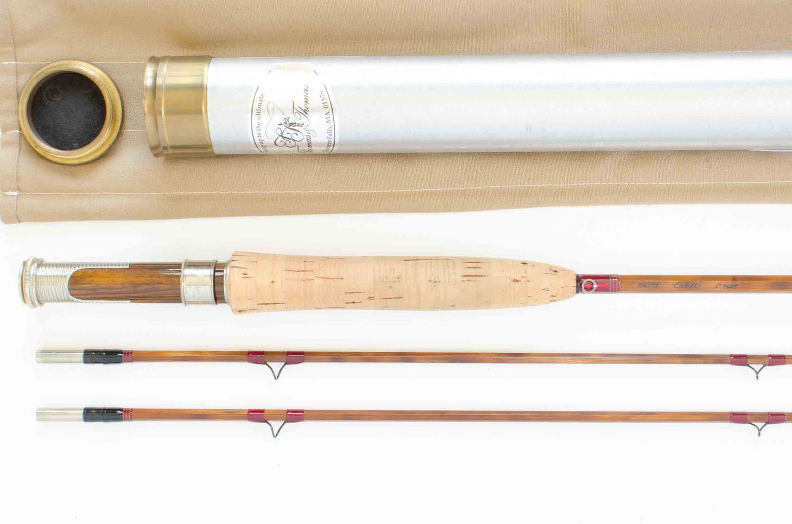 Thomas and Thomas Cahill Fly Rod 7'6" 2/2 #5 - 1 (grip and reel seat closeup)