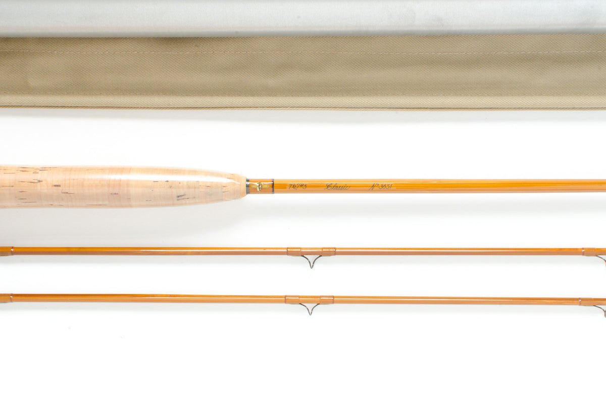 Thomas and Thomas Varnished Classic Fly Rod 7’6″ 2/2 #5 - maker's marking and inscription