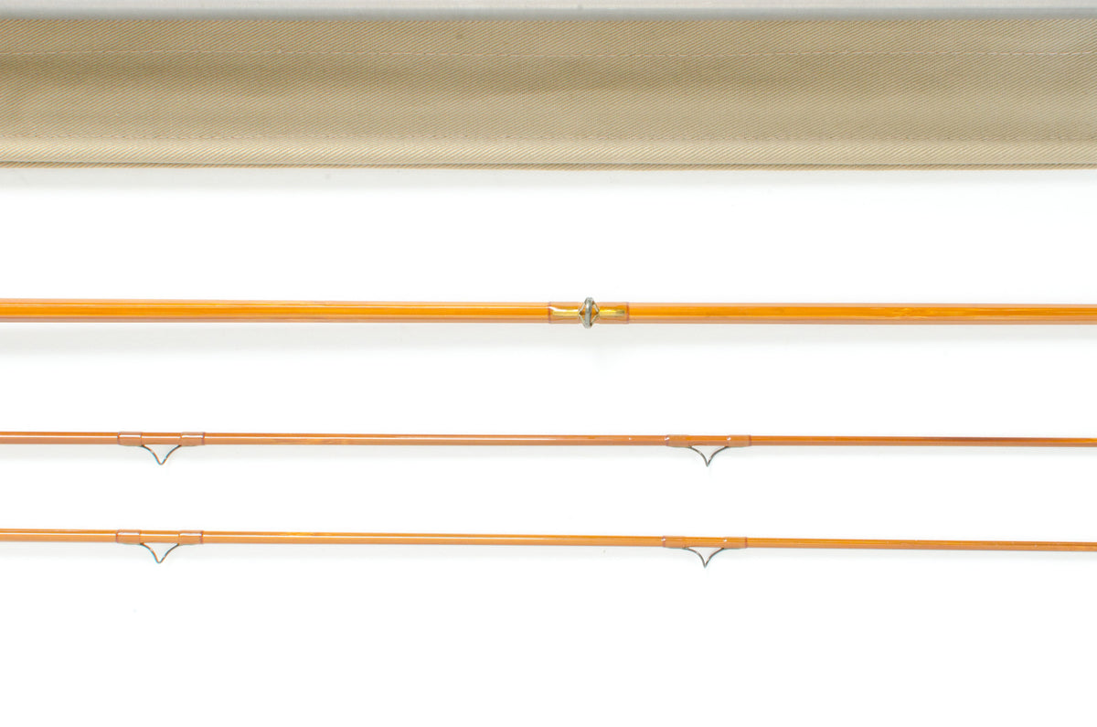 Thomas and Thomas Varnished Classic Fly Rod 7’6″ 2/2 #5 - rod sections with wrapping detail