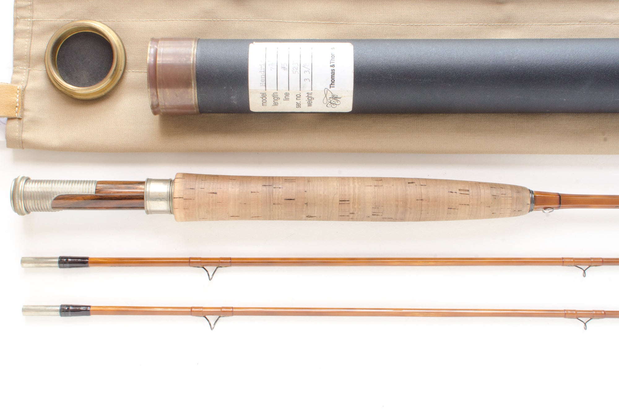 Thomas and Thomas Hendrickson Fly Rod 7'6" 2/2 #5 - grip and reel seat close-up