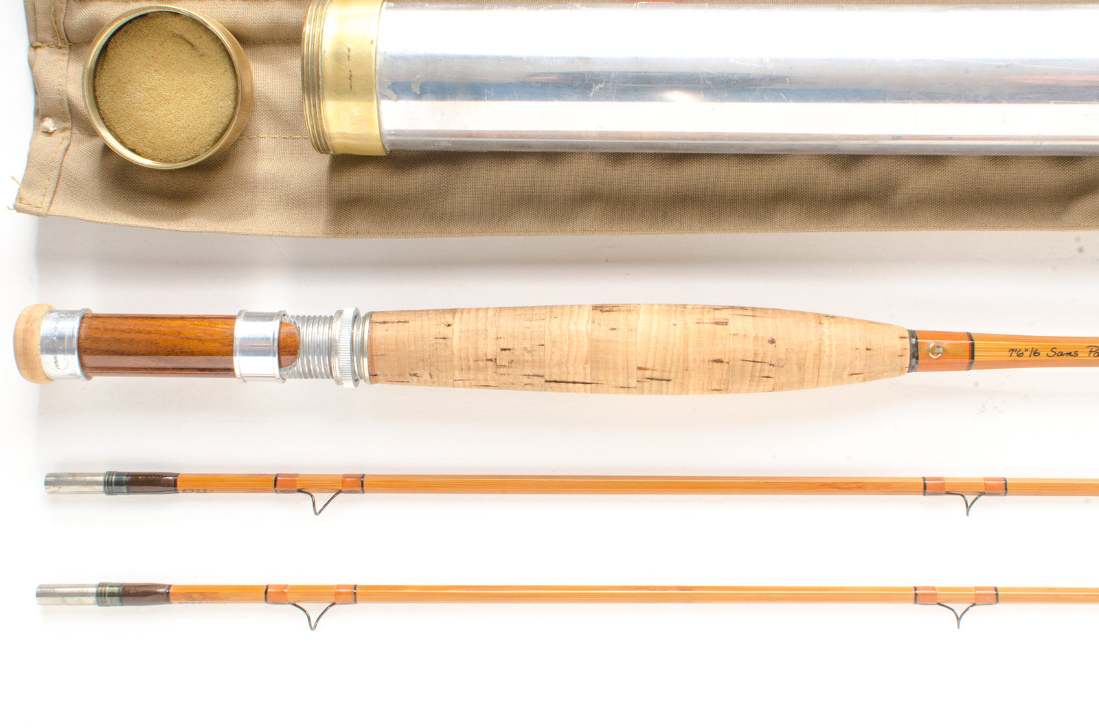 Thomas and Thomas Sans Pareil Fly Rod 7'6" 2/2 #6 - grip and reel seat close-up