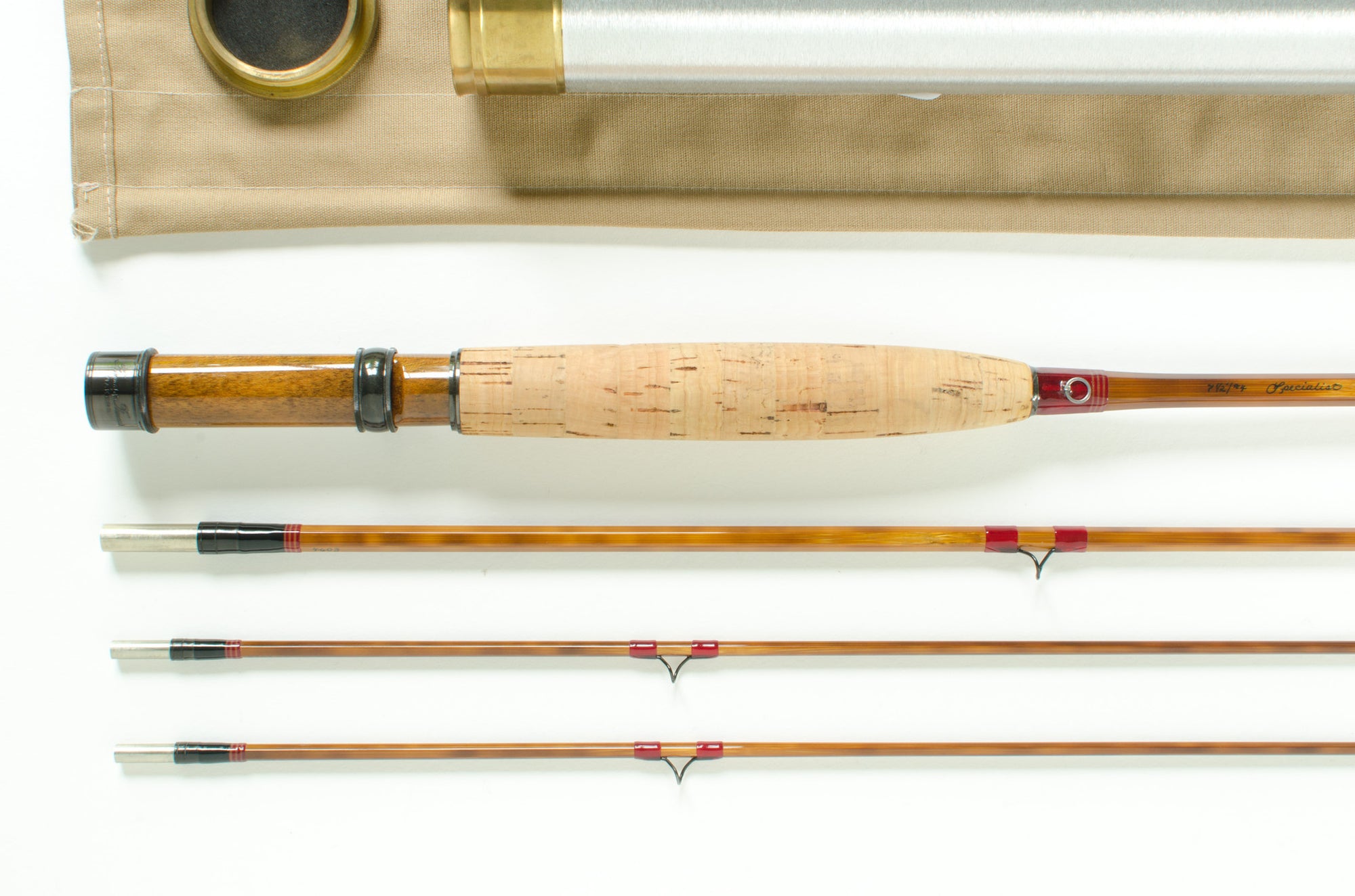 Thomas and Thomas Specialist Fly Rod 7'6" 3/2 #4 - grip and reel seat close-up