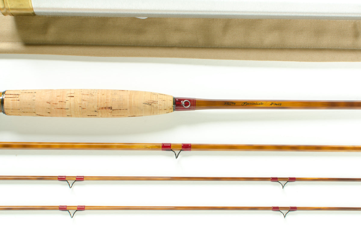 Thomas and Thomas Specialist Fly Rod 7'6" 3/2 #4 - maker's marking and inscription