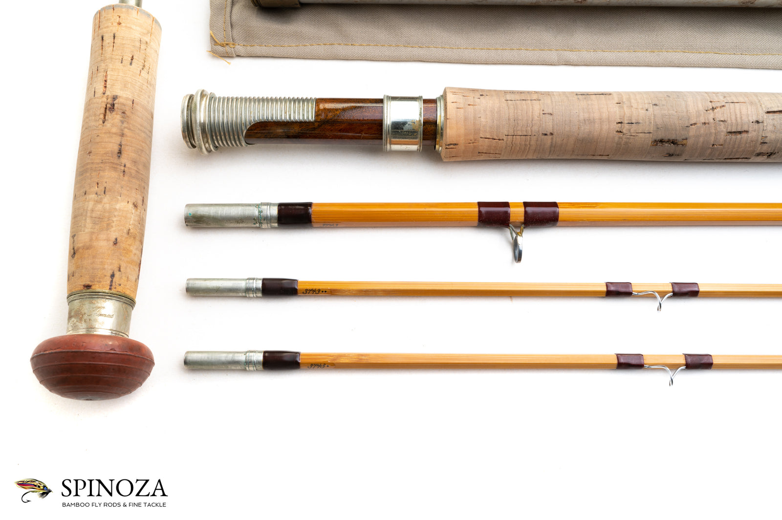 Thomas and Thomas Bamboo Fly Rod 9'6" 3/2 #9 - grip and reel seat close-up