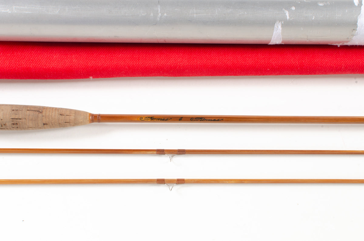 Thomas and Thomas Bamboo Fly Rod 7' 2/2 #4 - rod sections with wrapping detail