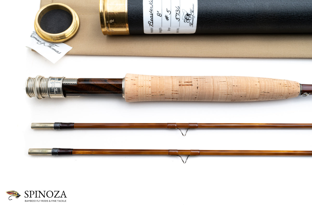 Thomas and Thomas Beaverkill Bamboo Fly Rod 8' 2/2 #5 - grip and reel seat close-up