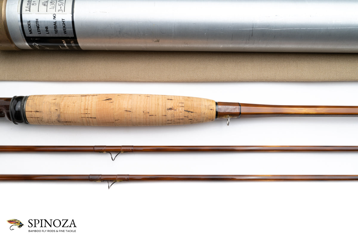 Thomas and Thomas Limestoner Fly Rod 8' 2/2 #4 - maker's marking and inscription
