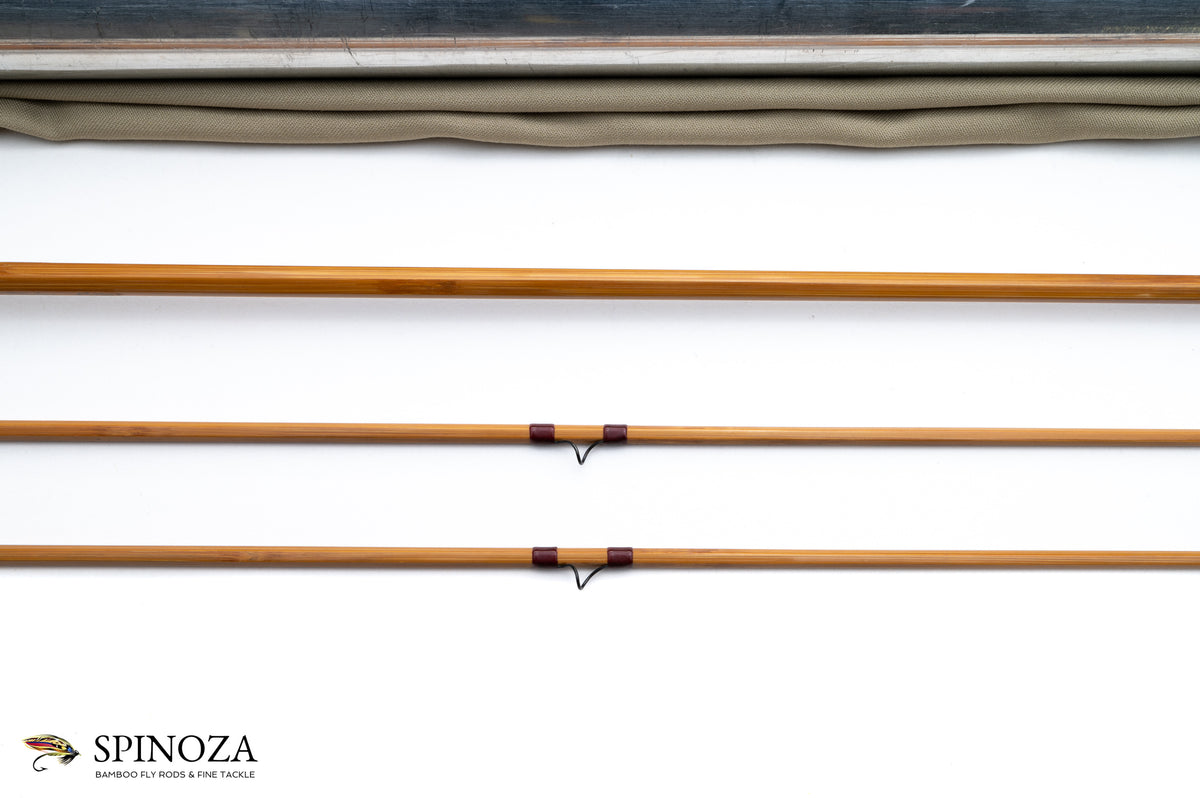 Thomas and Thomas Midge Bamboo Fly Rod 7'6" 2/2 #4 - rod sections with wrapping detail