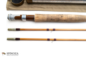 Thomas and Thomas Montana Bamboo Fly Rod 8'6" 2/2 #7 - grip and reel seat close-up