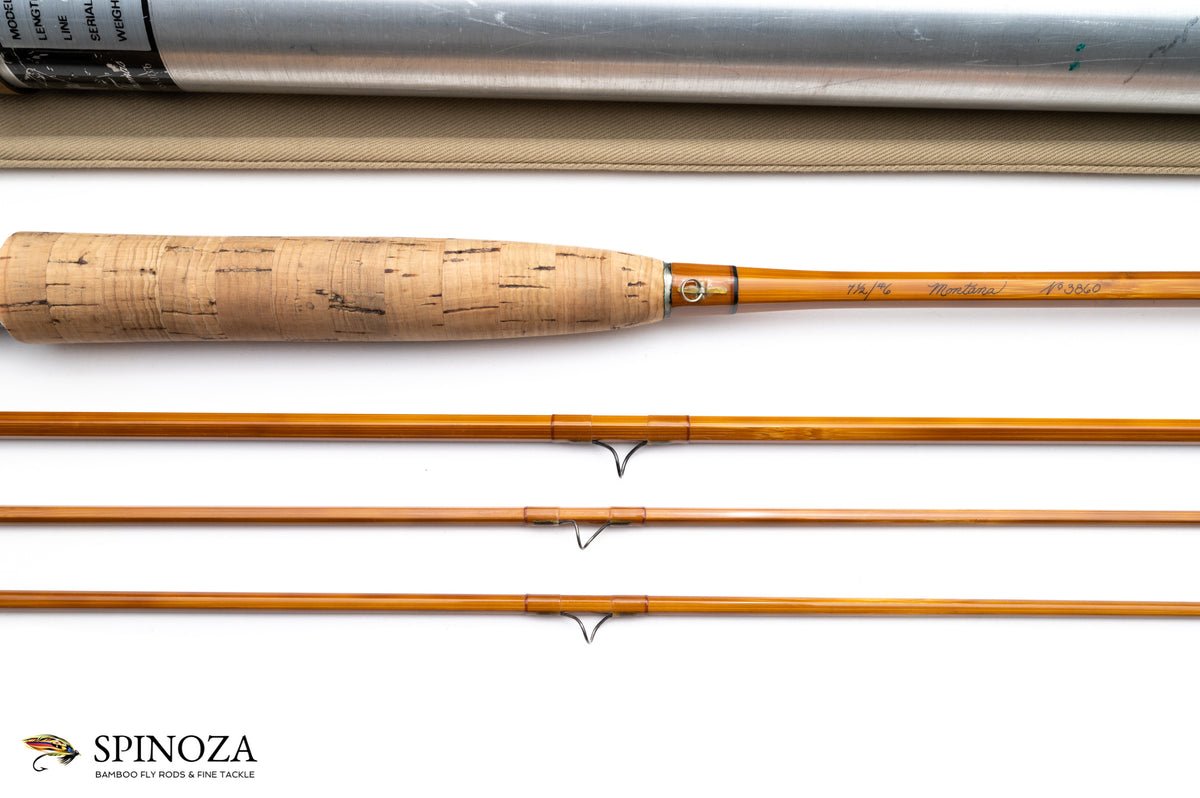Thomas and Thomas Montana Bamboo Fly Rod 7'6" 3/2 #6 - maker's marking and inscription