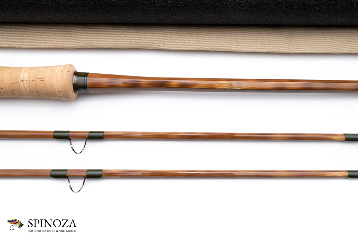 Thomas and Thomas Sextant Bamboo Fly Rod 8'3" 2/2 #9 - rod sections with wrapping detail