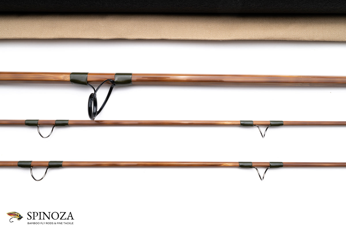 Thomas and Thomas Sextant Bamboo Fly Rod 8'3" 2/2 #9 - rod sections with guides