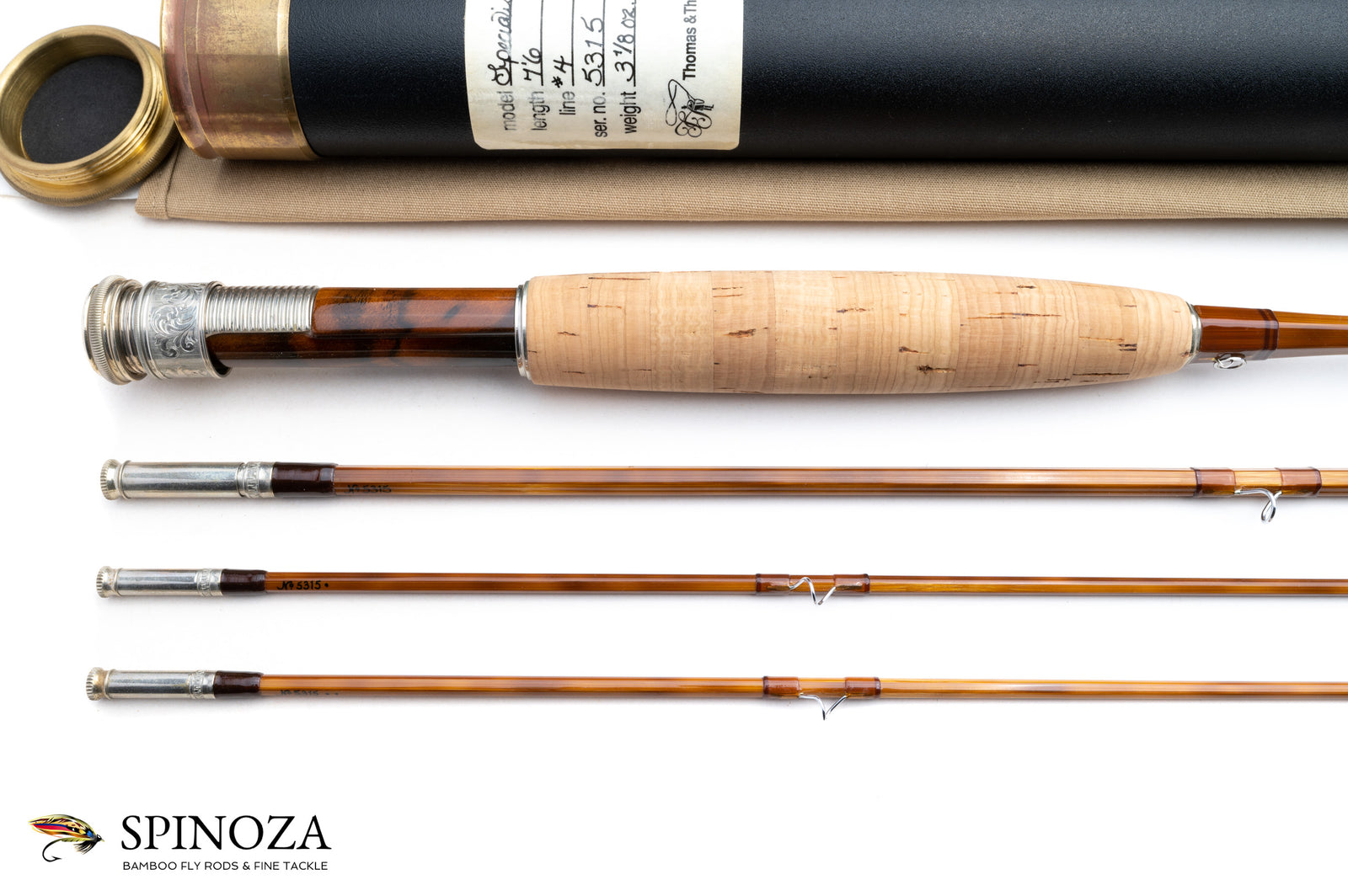Thomas and Thomas Specialist Fly Rod 7'6" 3/2 #4 - grip and reel seat close-up