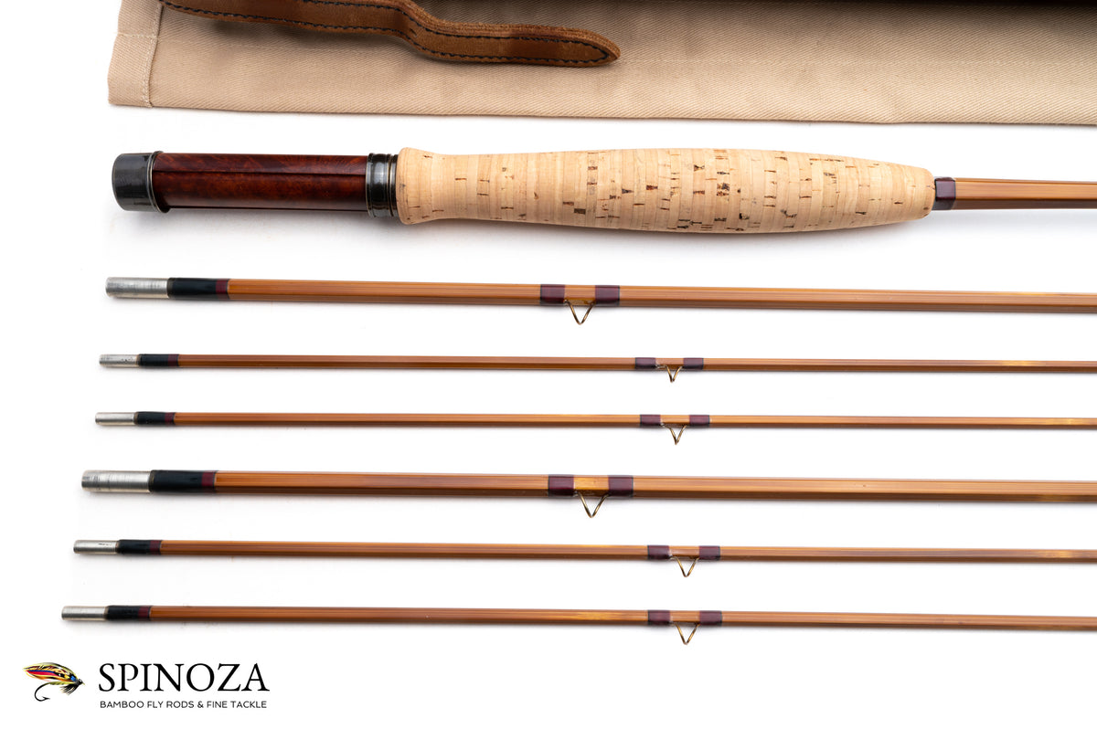 Tim Abbott Bamboo Fly Rod 7'6" 3/2 with Two Sets of Mids & Tips