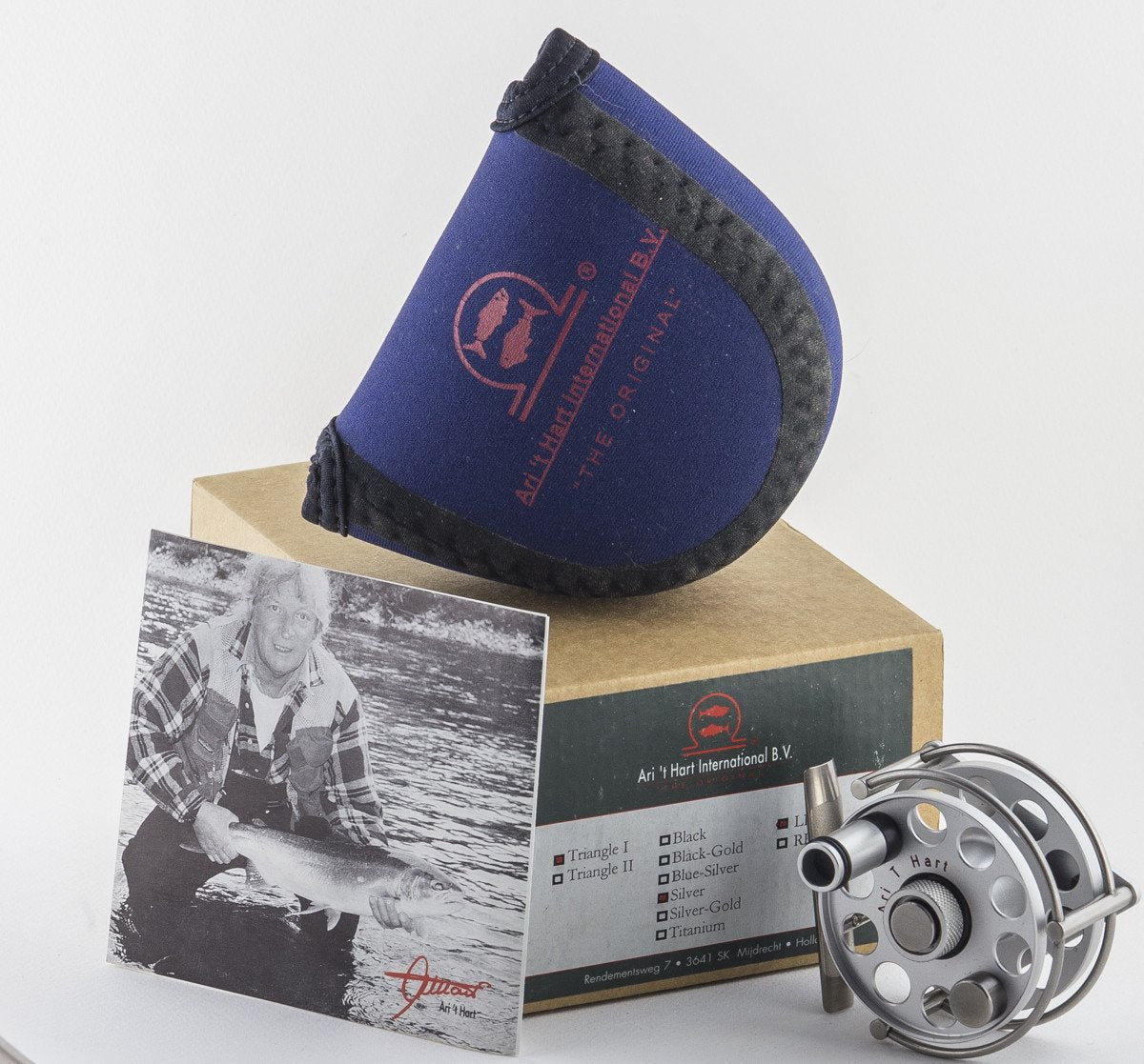 ari hart triangle fly reel Ari 't Hart Triangle I Silver fly reel - mint