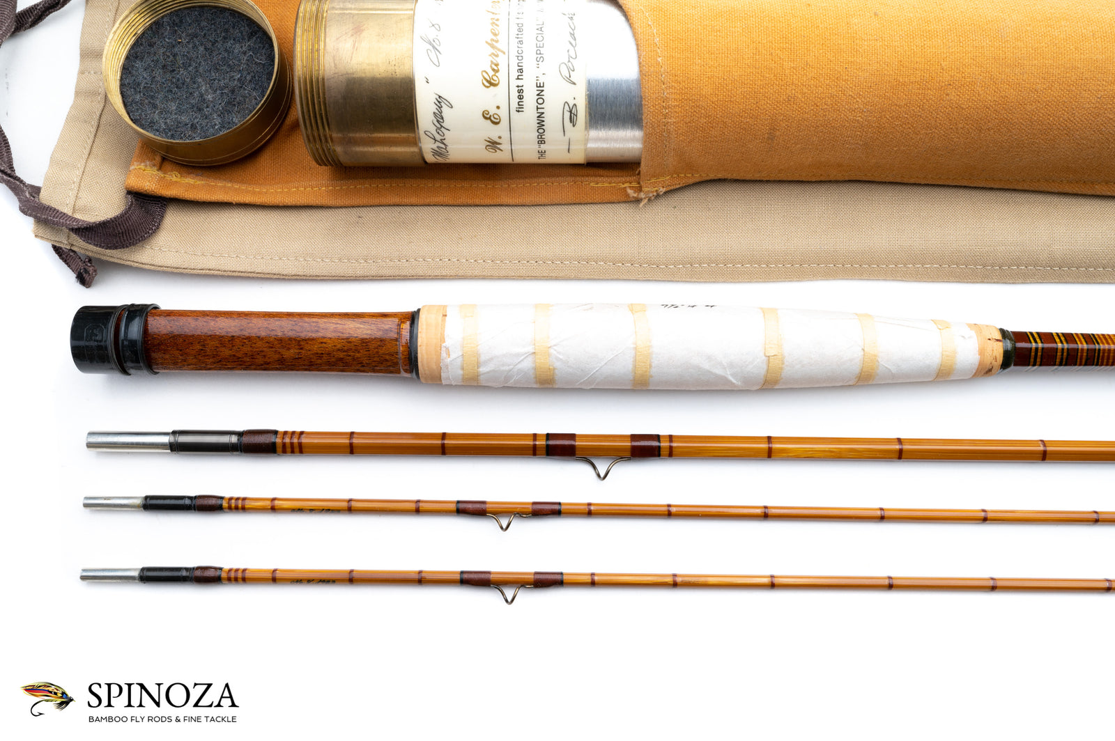 Walt Carpenter Mahogany Bamboo Fly Rod 7'6" 3/2 #4