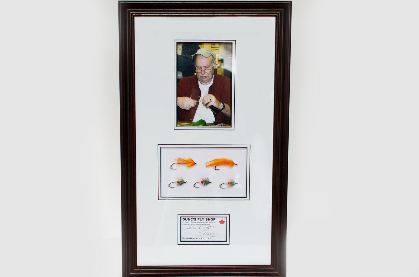 Warren Duncan Tribute Salmon Fly Shadowbox